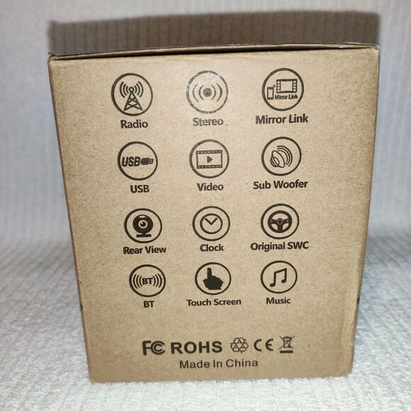 Double din Car Stereo, Wireless Carplay/Android Auto, 7 inch w/Rear Camera- NOB - Picture 15 of 16